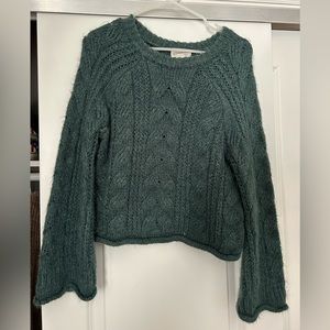 Universal Thread - Women’s (S) Knit Cropped Sweater - Green